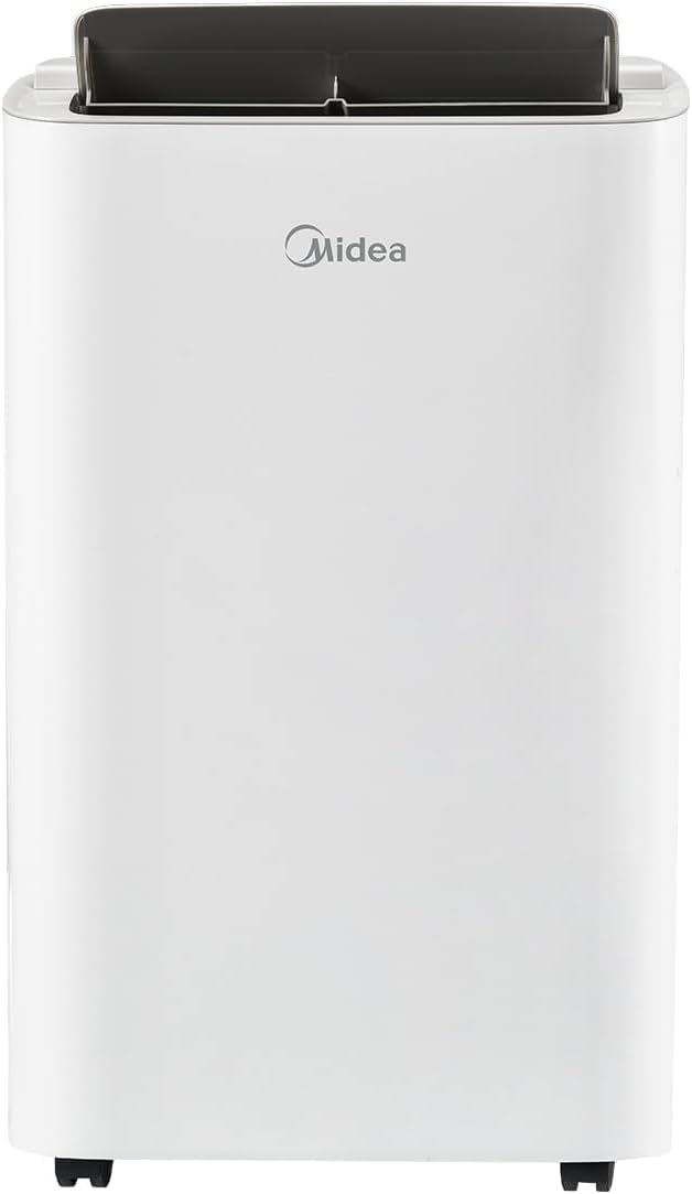MIDEA Silent Mobile Air Conditioner 12000 BTU with Evacuation | 4 in 1: Air Conditioning, Ventilation, Dehumidification, Sleep | Portable Air Conditioner with App Control & Remote Control | Window Kit Included