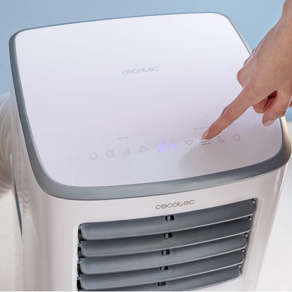 Cecotec ForceClima 7400 Soundless Touch Portable Air Conditioner, Remote Control and Touch Control, 7000 BTU, LED Display, 4 Modes, 2 Speed, Coverage up to 15 m²
