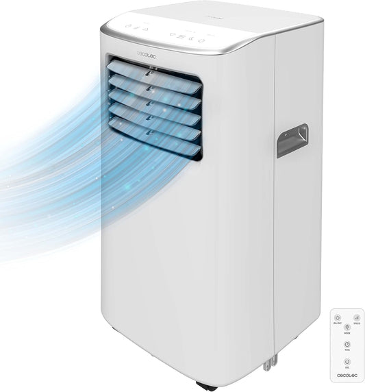 Cecotec ForceClima 7400 Soundless Touch Portable Air Conditioner, Remote Control and Touch Control, 7000 BTU, LED Display, 4 Modes, 2 Speed, Coverage up to 15 m²